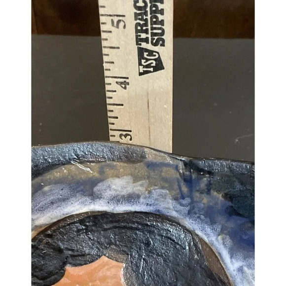 Ingrid Bjerstedt Rogers Pottery Large Bowl Women Lady Handpainted Center Piece - Picture 7 of 7